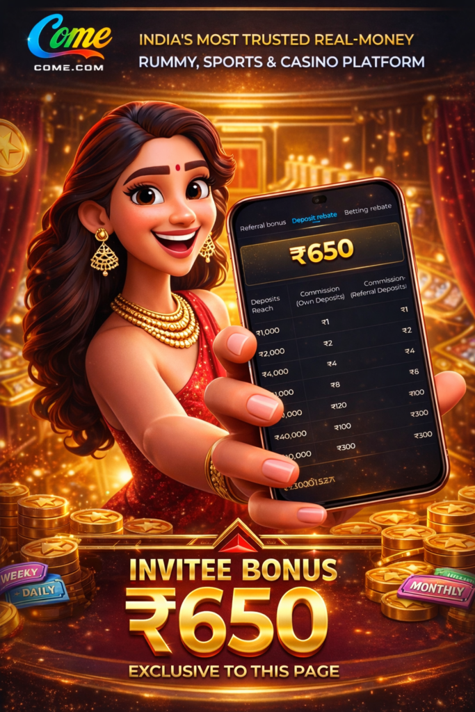 Come11 gaming app preview highlighting matches, bonuses, and entertainment features.